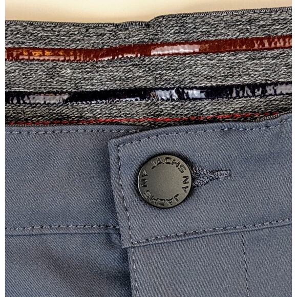 New Jachs NY Performance Tech Shorts Size 34 Blue Gray Stretch Golf Athleisure - Picture 7 of 11